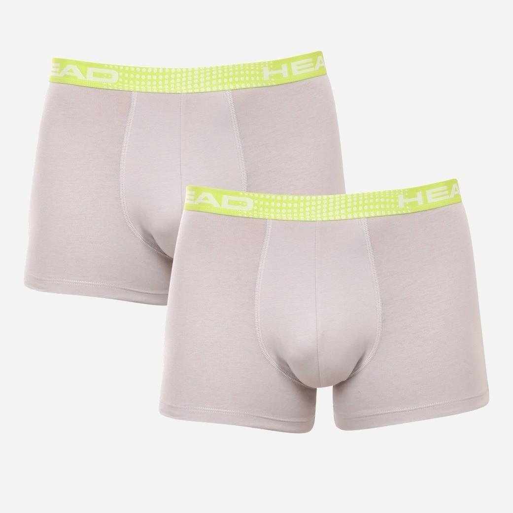 Труси-боксери Head BASIC BOXER 2P XL Сірий/Світло-зелений (701221813-002 XL) - фото 1