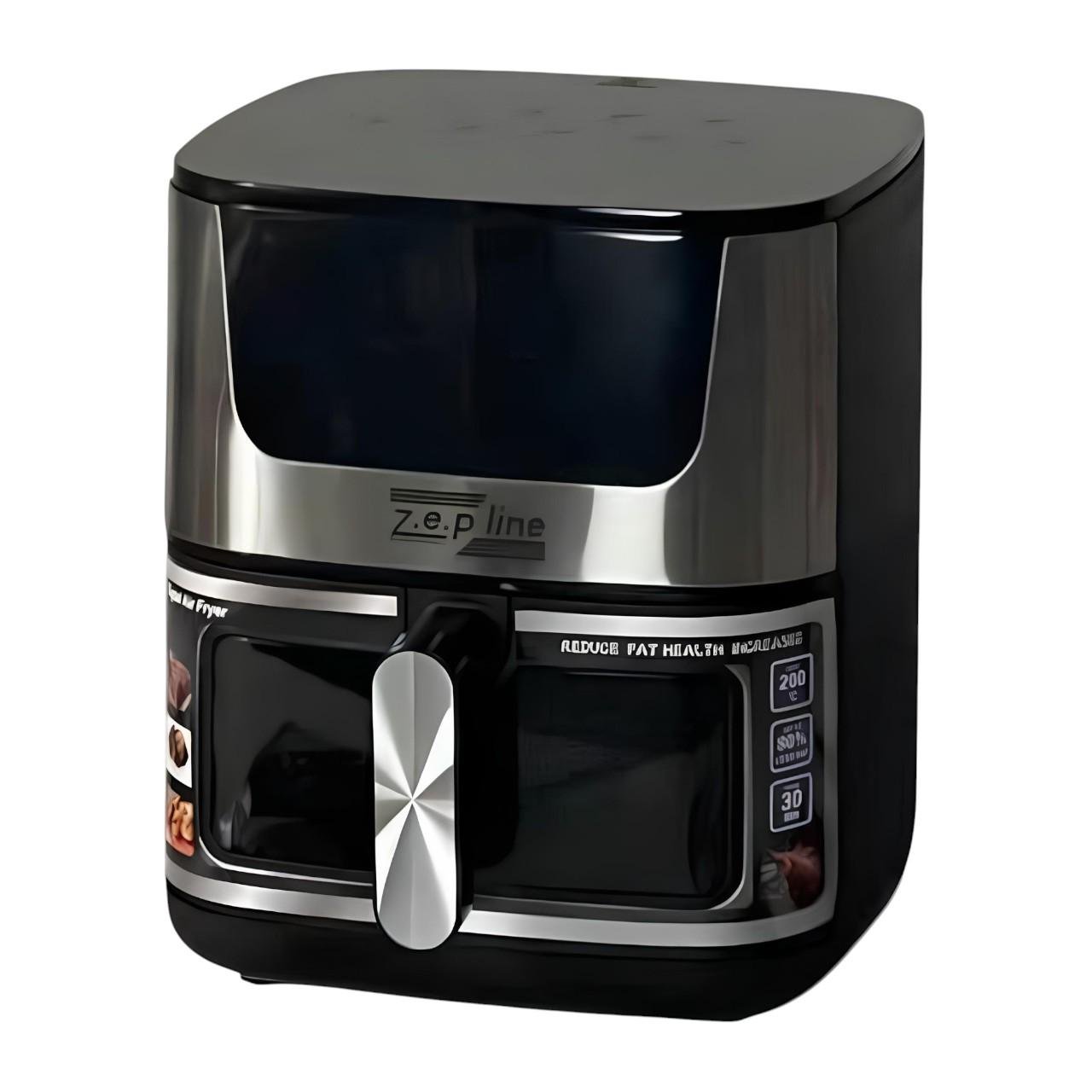 Мультипіч-повітряна фритюрниця Zepline ZP-142 з таймером та оглядовим віконцем 3500 Вт 8 л (є290)