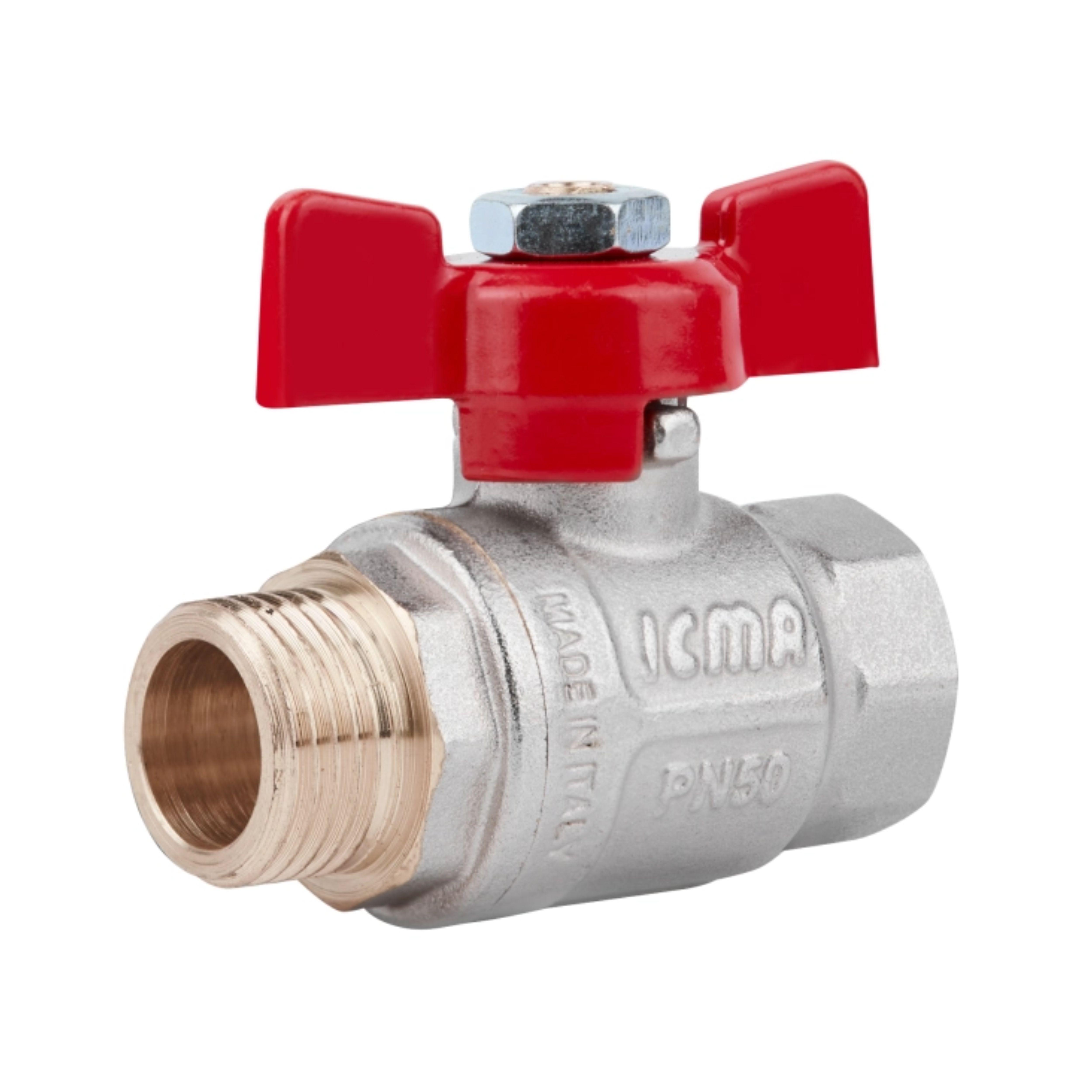 Кран шаровой ICMA 1/2" прямой №351