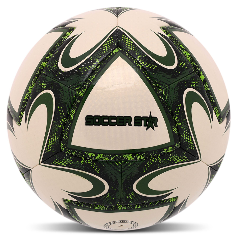 Мяч футбольный HYBRID SOCCER STAR TO-TOWN PU ламинированная гибридная сшивка №5 (FB-4491_Белый-зеленый) Мяч футбольный HYBRID SOCCER STAR TO-TOWN PU ламинированная гибридная сшивка №5 (FB-4491_Белый-зеленый)