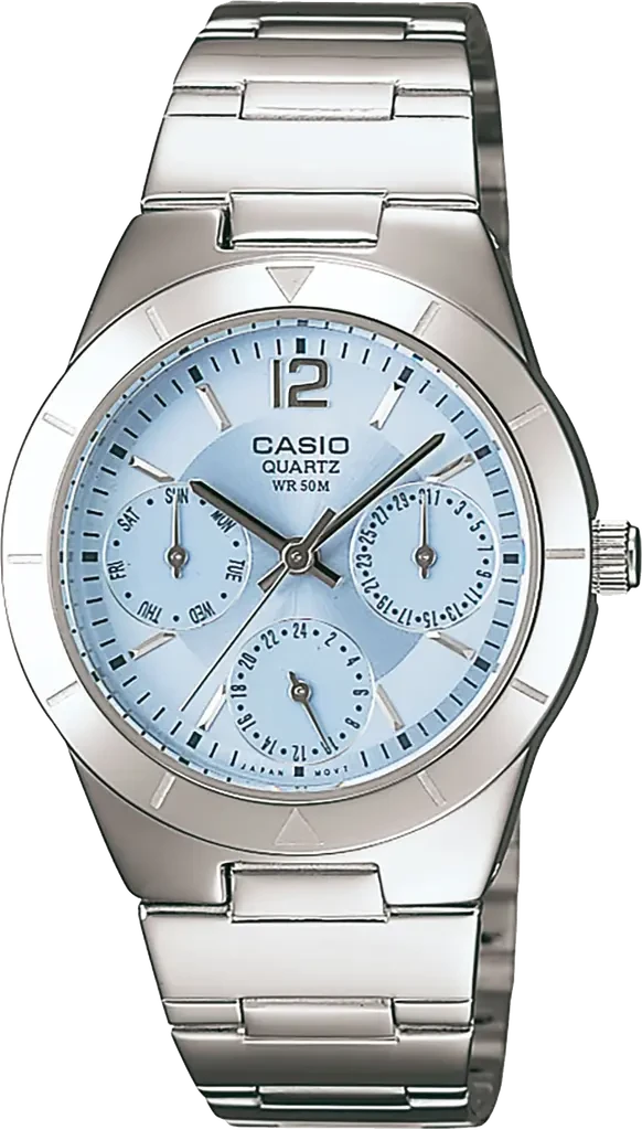 Наручные часы женские Casio Timeless Collection LTP-2069D-2AVEF со стальным корпусом Синий (3147515523)