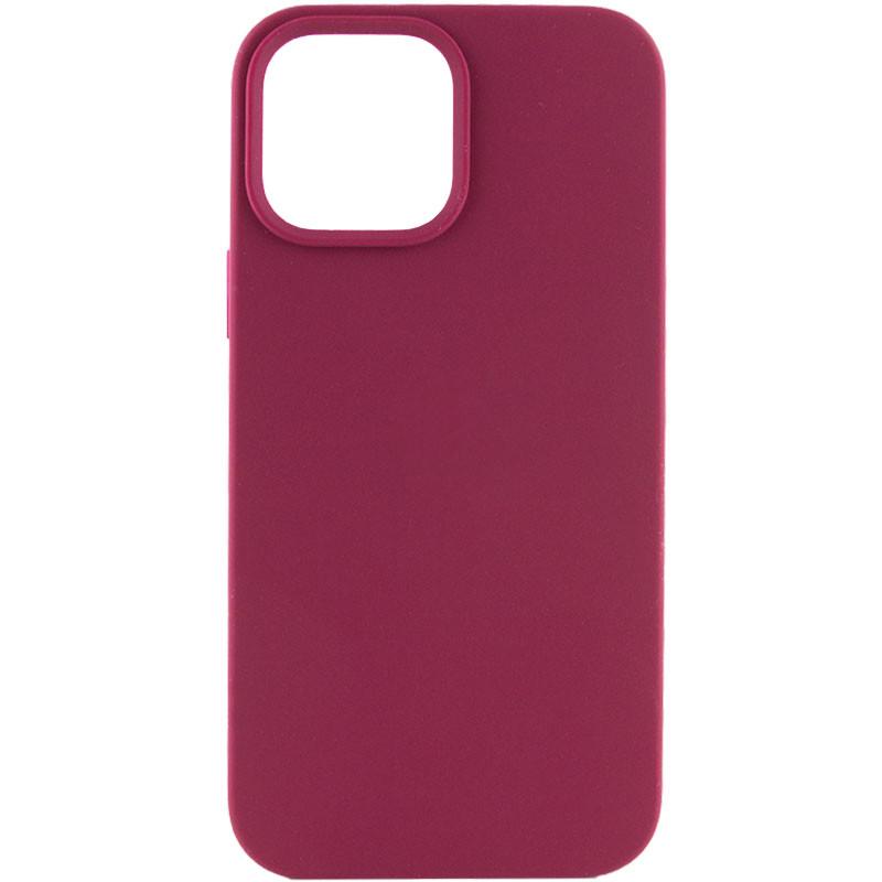 Противоударный Чехол Silicone Case Full Protective (AA) NO LOGO для Apple iPhone 12 Pro Max (6.7") Бордовый/Maroon
