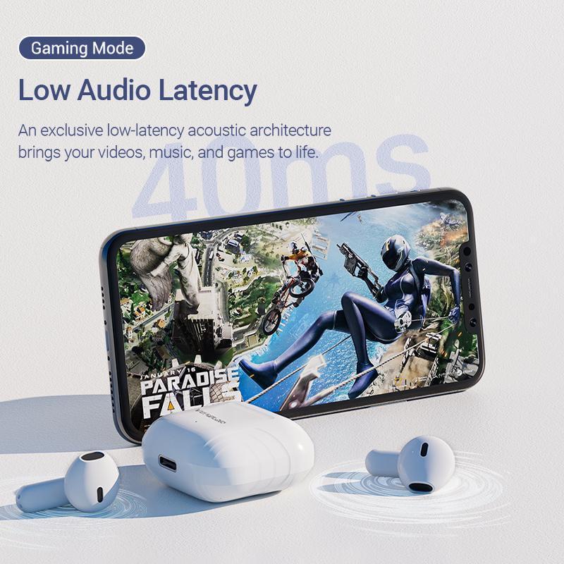 Навушники бездротові Vention Elf E05 Bluetooth 5.3 TWS шумозаглушення 22 год відтверення 13 мм AAC/SBC Hi-Fi Низька затримка Чорний (NBOB0) - фото 13