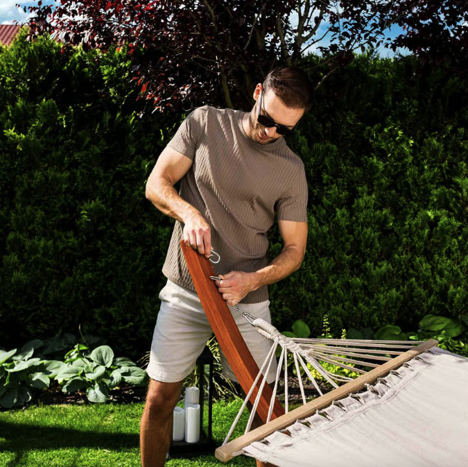 Гамак зі стелажем Di Volio Trevia Кремовий (4927) - фото 3 Гамак зі стелажем Di Volio Trevia Кремовий (4927) - фото 3