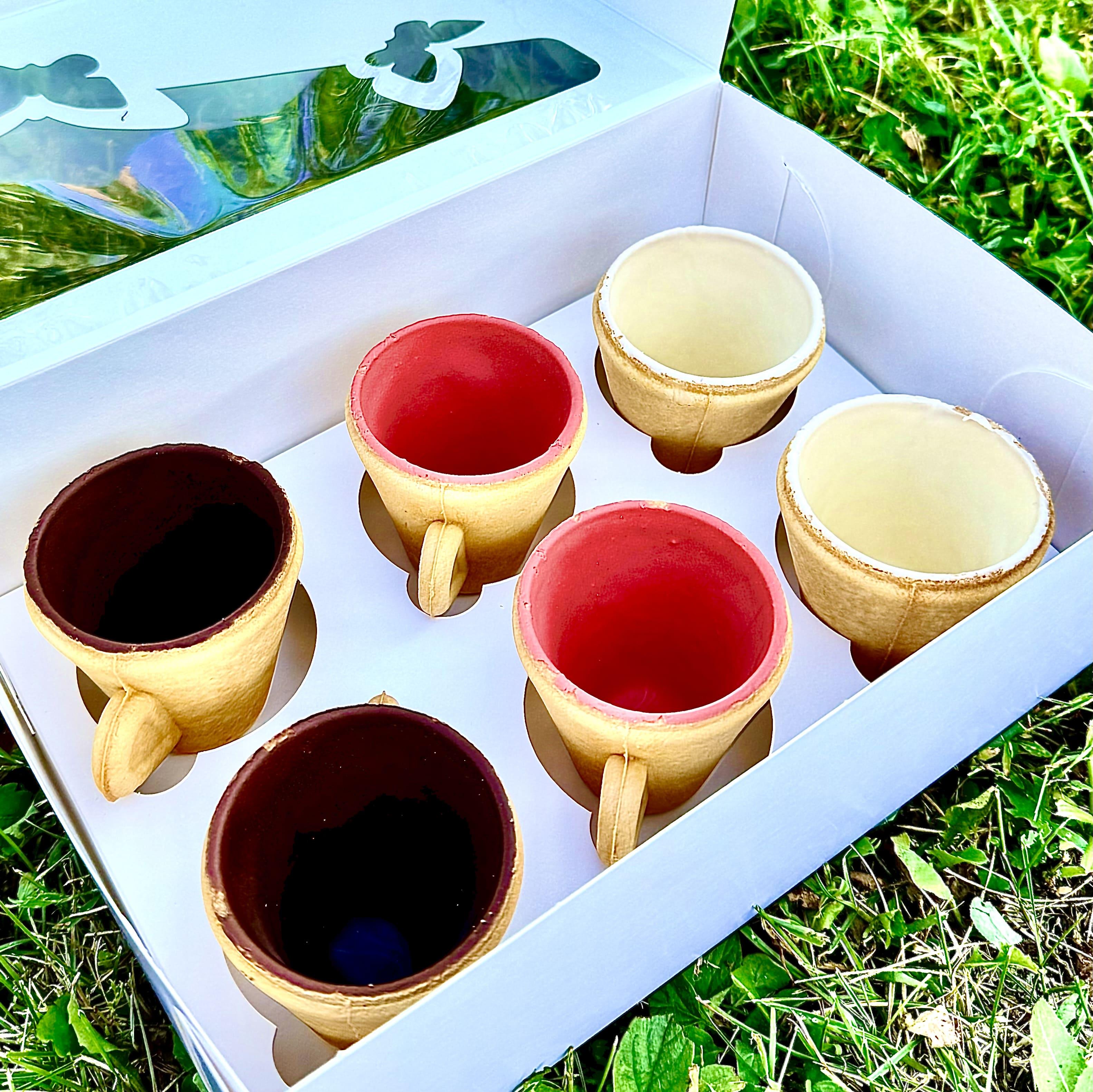 Подарочный набор чашка-печенье 6 шт. 360 г (id_23)