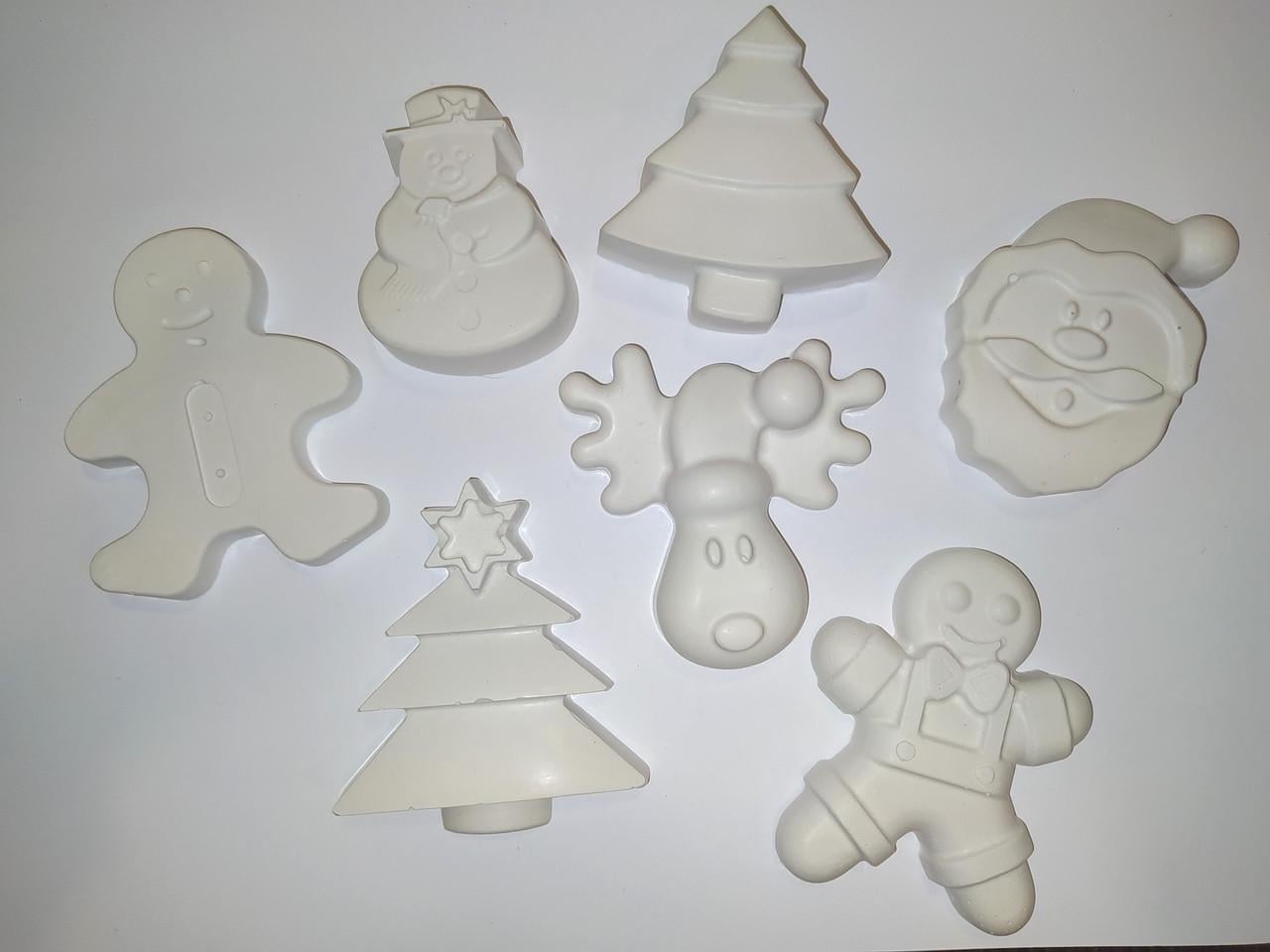 Фігурки для розмальовки 3D PandClub Новорічні 7 шт. (NG102)