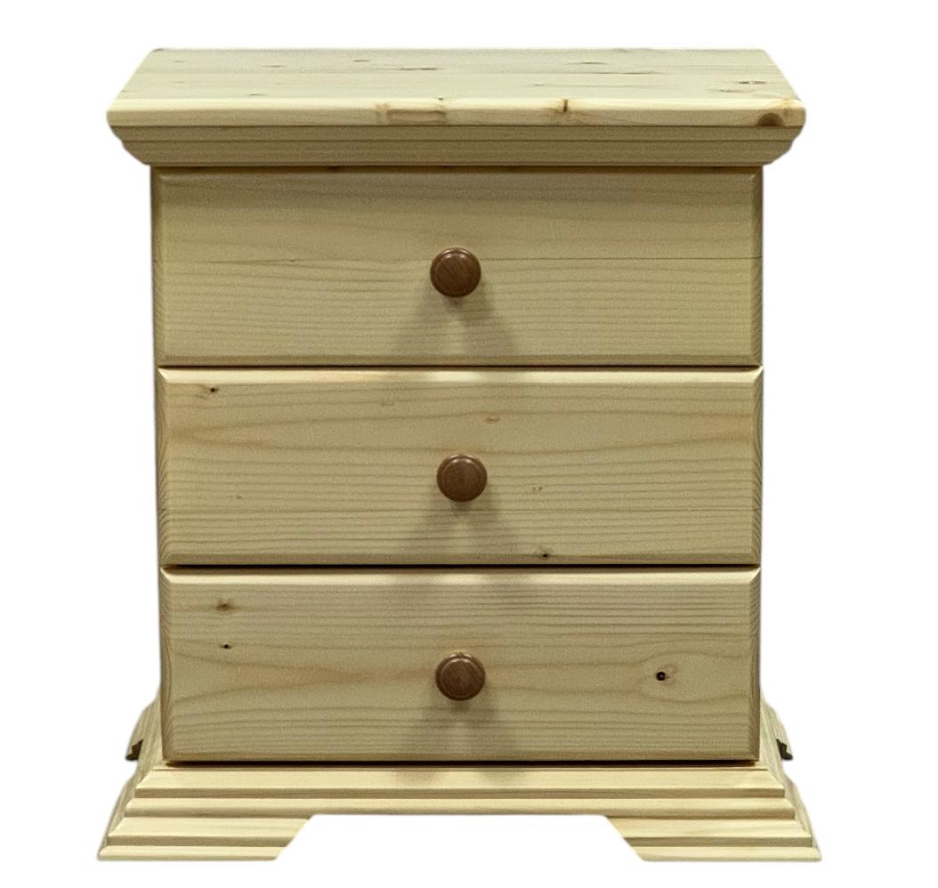 Тумба прикроватная деревянная Скиф ТВ-3 натуральный Прозрачный лак (24723176)