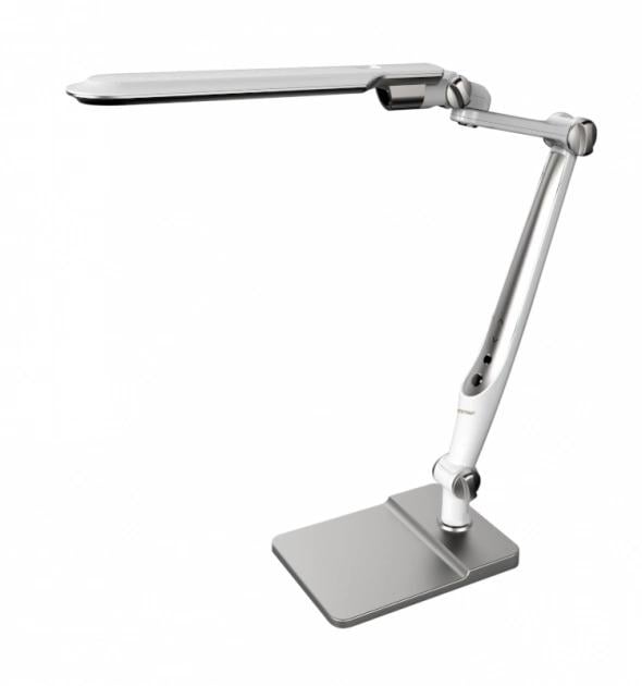 Лампа настільна світлодіодна Horoz Electric Ebru 10 W Сріблястий (54844)