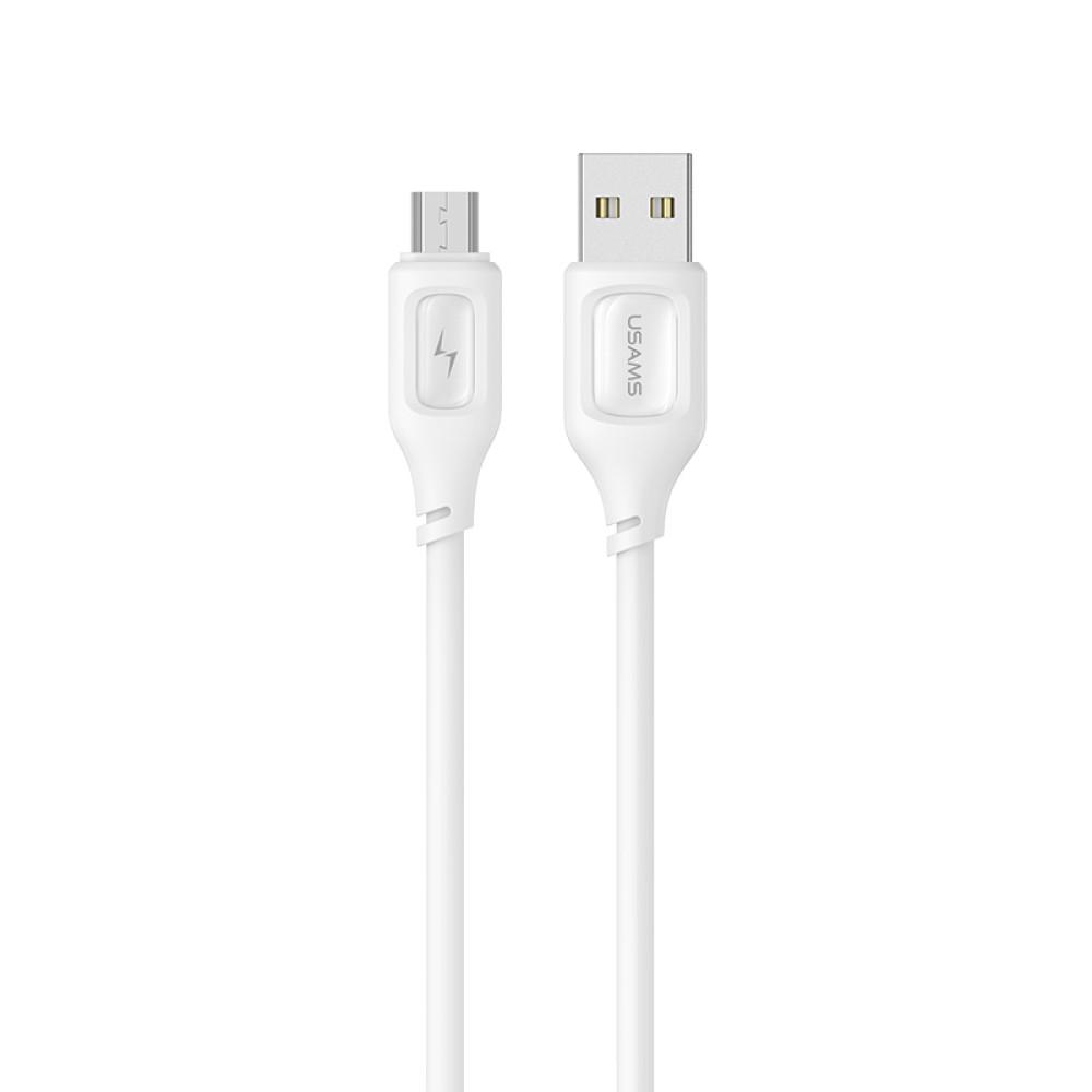 Кабель Usams US-SJ620 Charging&Data OTG Micro Moe Series 1 м White (SJ620USB02)