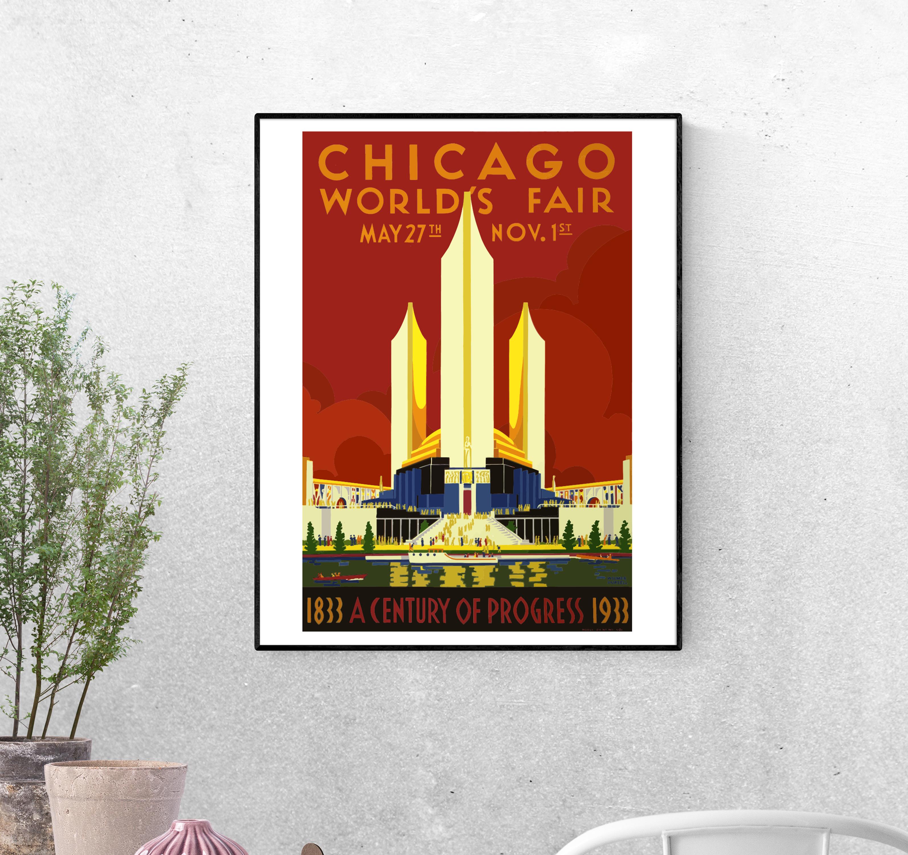 Тревел-постер Век прогресса формат А-3