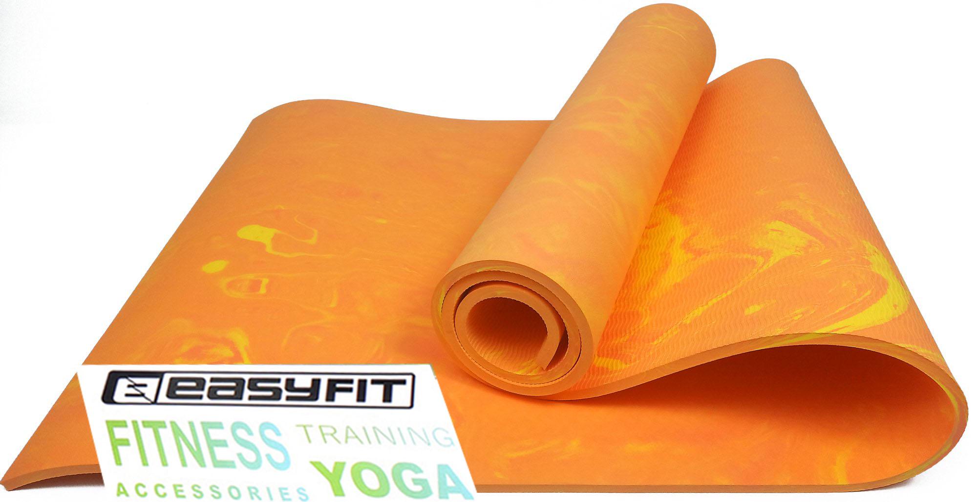 Коврик для йоги EasyFit PER ECO-Friendly Mat 8 мм Оранжевый (EF-1930-Or)