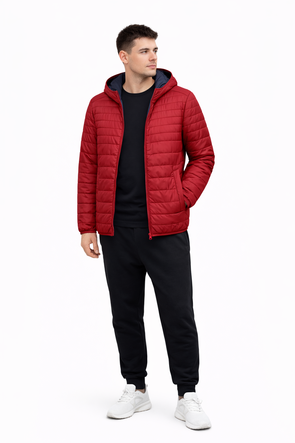 Куртка чоловіча демісезонна C&A з капюшоном S Червоний (26127494)