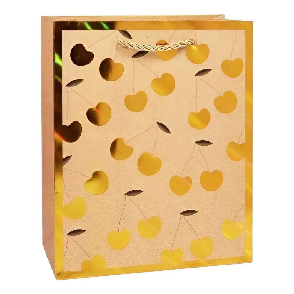 Подарочный пакет с ручками Stenson For You №1 18х23х8 см Коричневый (R95504-S)