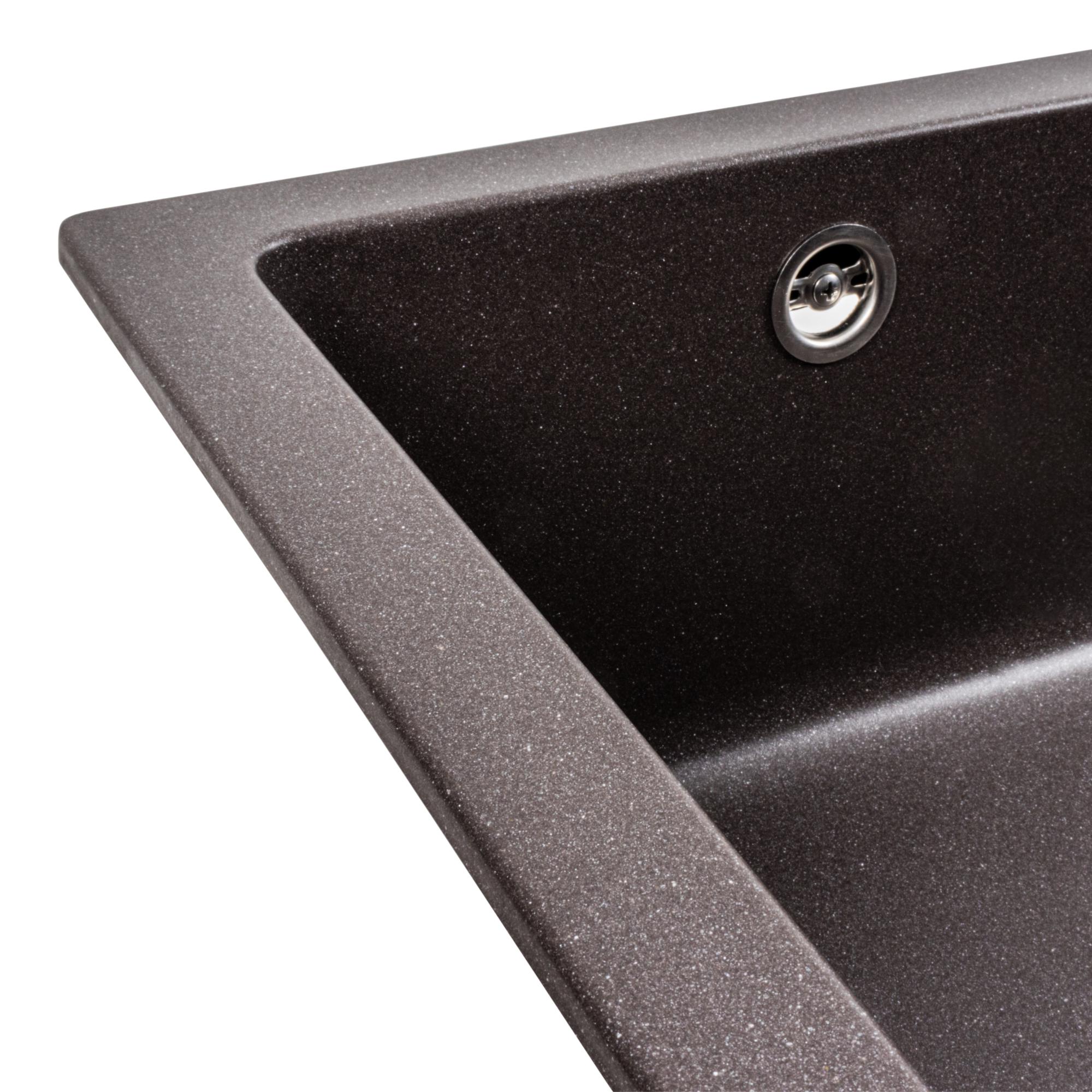 Мийка кухонна Platinum PLS-A39659 гранітна прямокутна 780x450 мм Коричневий (25961123) - фото 4 Мийка кухонна Platinum PLS-A39659 гранітна прямокутна 780x450 мм Коричневий (25961123) - фото 4