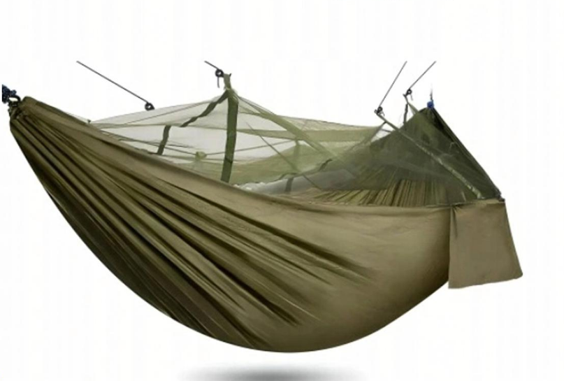 Гамак туристический Real Garden 260x140 см до 120 кг Хаки (27777816)
