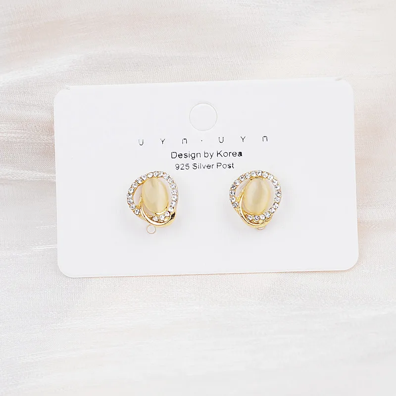 Сережки-гвоздики з опалом овальні (1889420812)