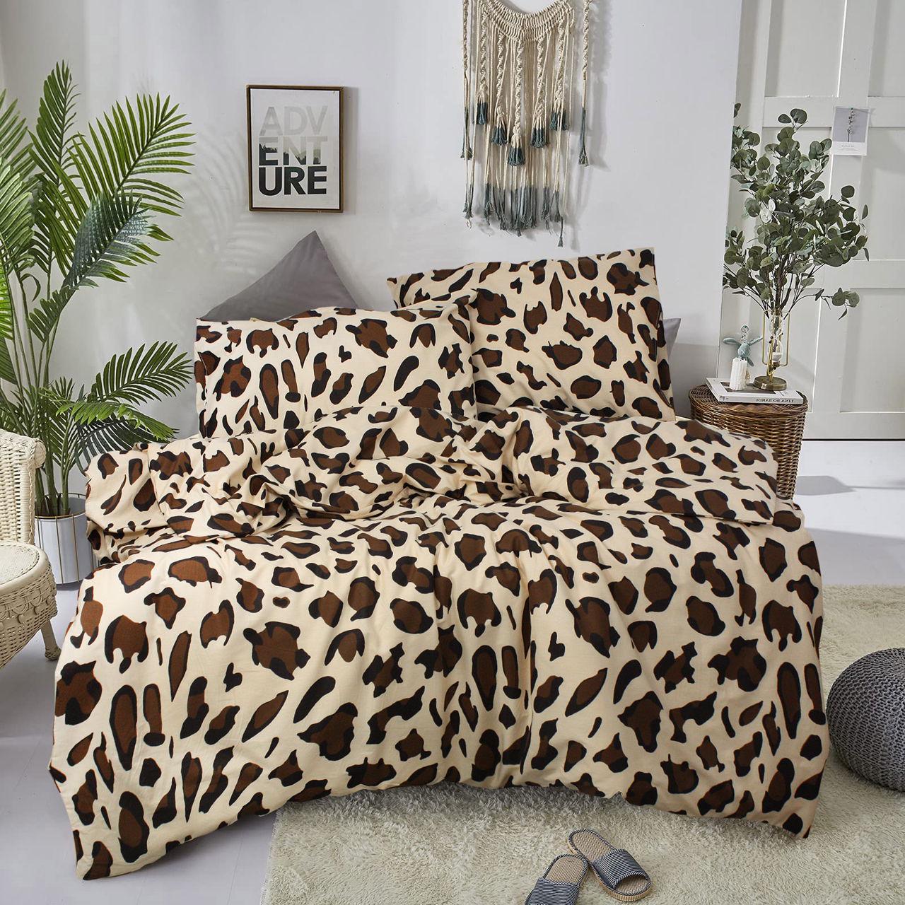 Простынь на резинке С0245 160x200 см Коричневый/Бежевый (161135)