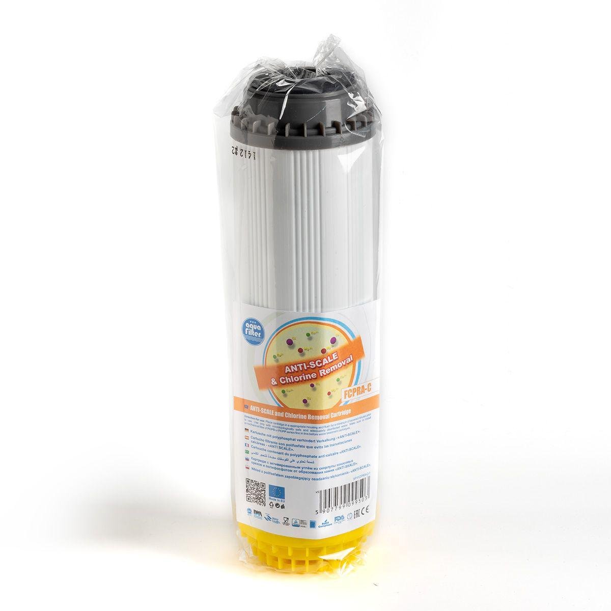 Картридж комбинированный Аквафильтр FCPRA-C для смягчения воды с полифосфатом
