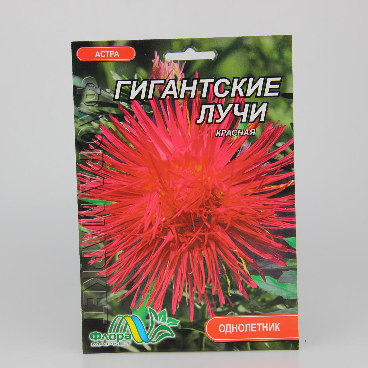 Семена Астра игольчатая Гигантские лучи красная фермерский пакет (27315) Семена Астра игольчатая Гигантские лучи красная фермерский пакет (27315)