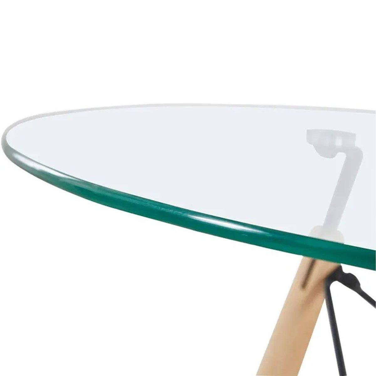 Стол обеденный Мікс Меблі Етна Glass круглый d 800 мм Бук/Стекло - фото 3