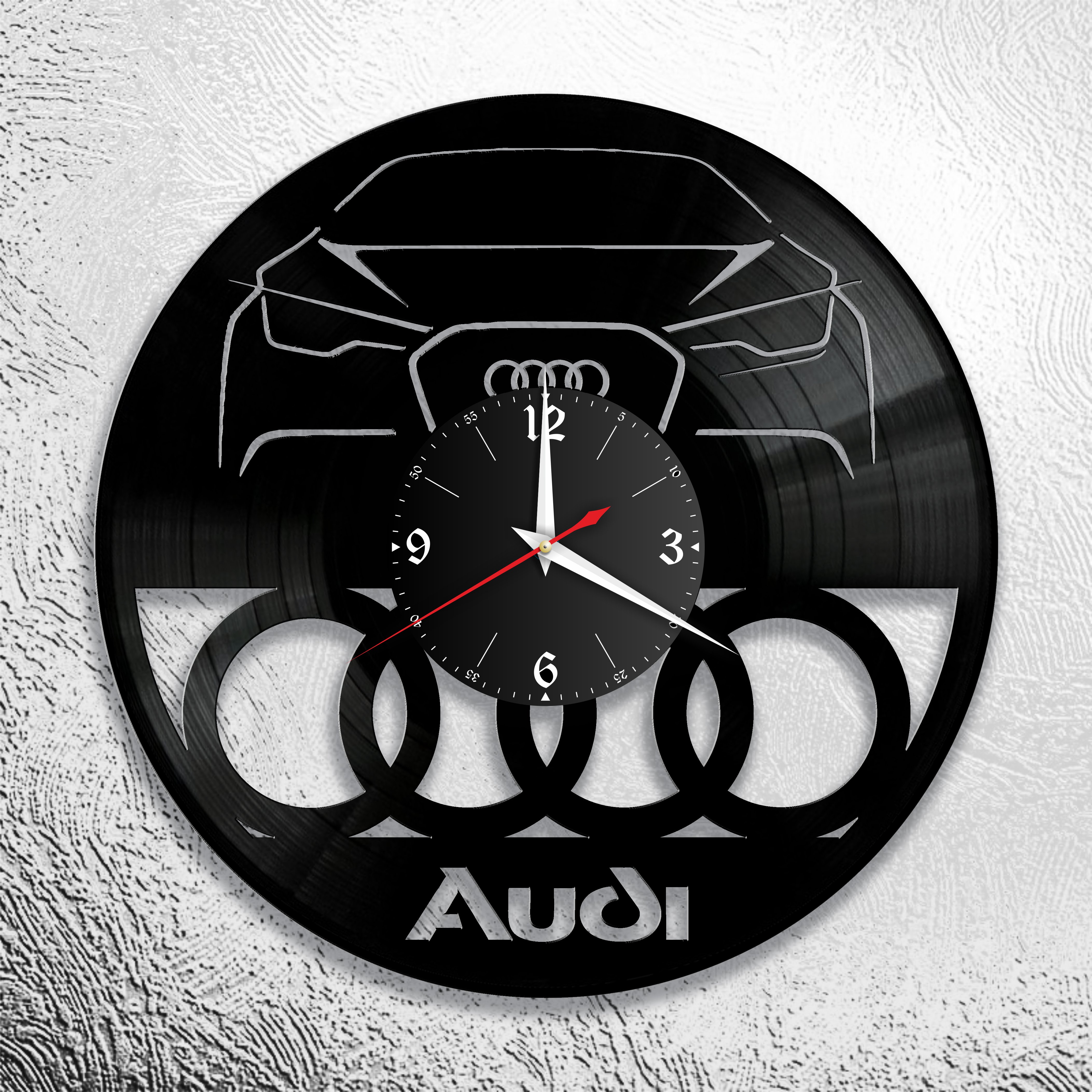 Часы настенные Audi 0886 из виниловой пластинки