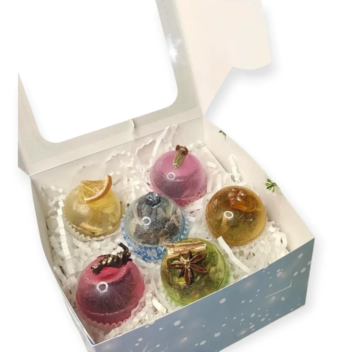 Подарочный набор с чайными бомбочками 6 шт. (28957341)