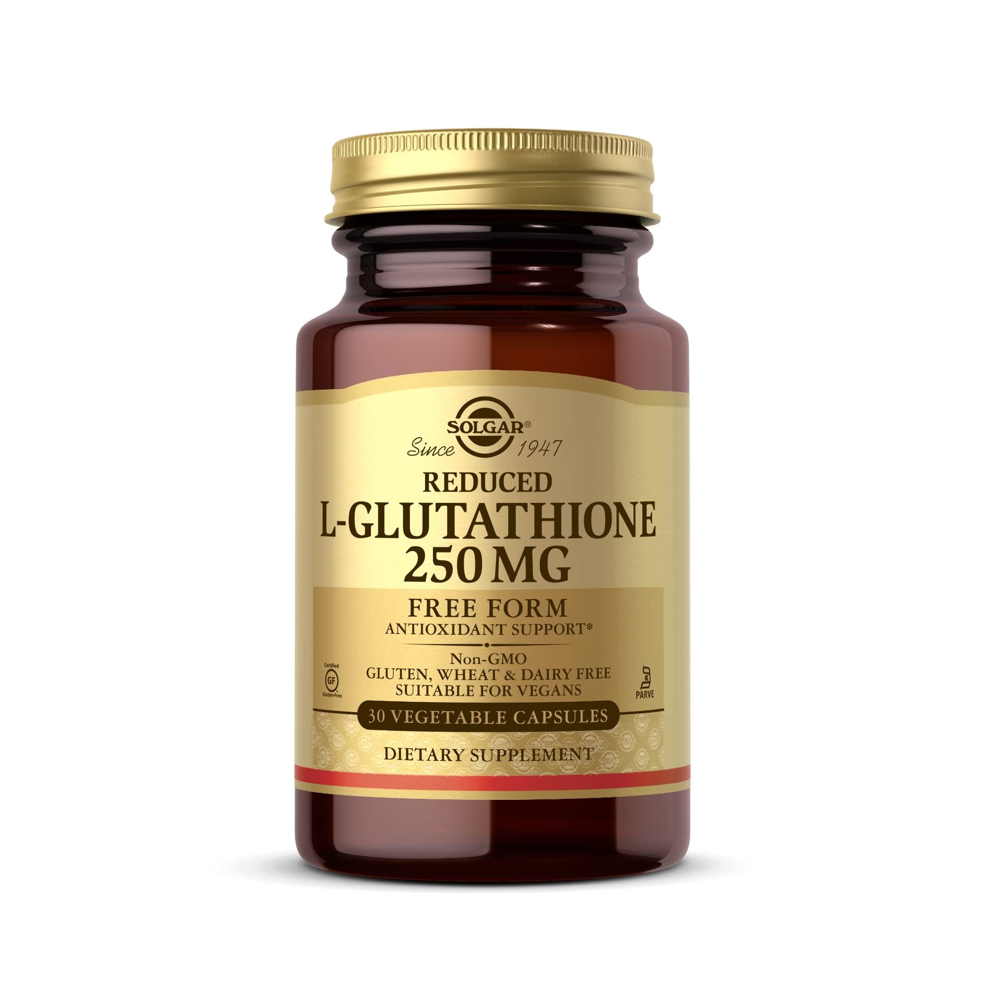 Глутатіон Solgar Reduced L-Glutathione 250 mg 30 veggie capsules