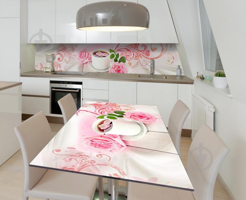 Наклейка 3Д виниловая на стол Zatarga «Чайная роза» 650х1200 мм (Z184362/1st)