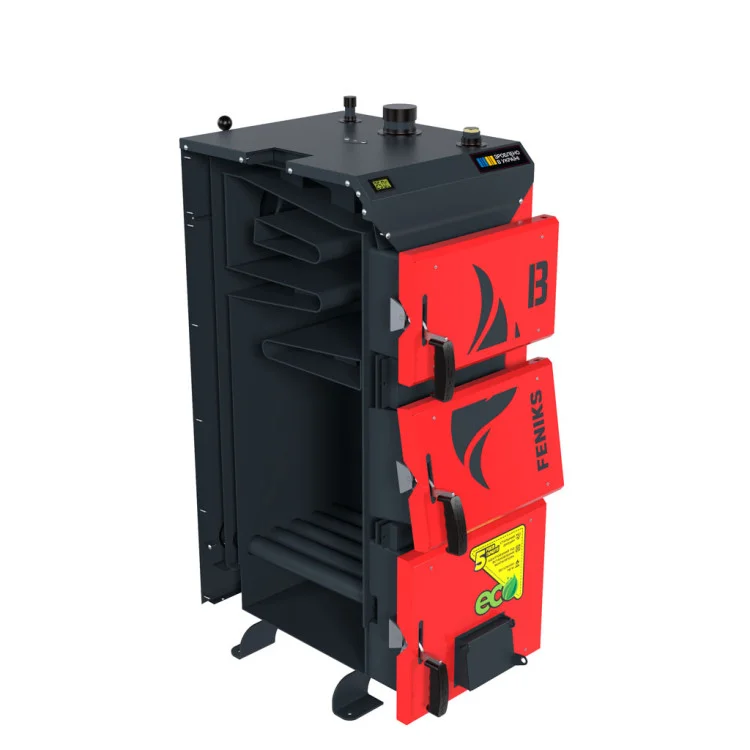 Котел твердопаливний Feniks B 25 кВт з механічним управлінням (F.FBnМ25) - фото 4 Котел твердопаливний Feniks B 25 кВт з механічним управлінням (F.FBnМ25) - фото 4