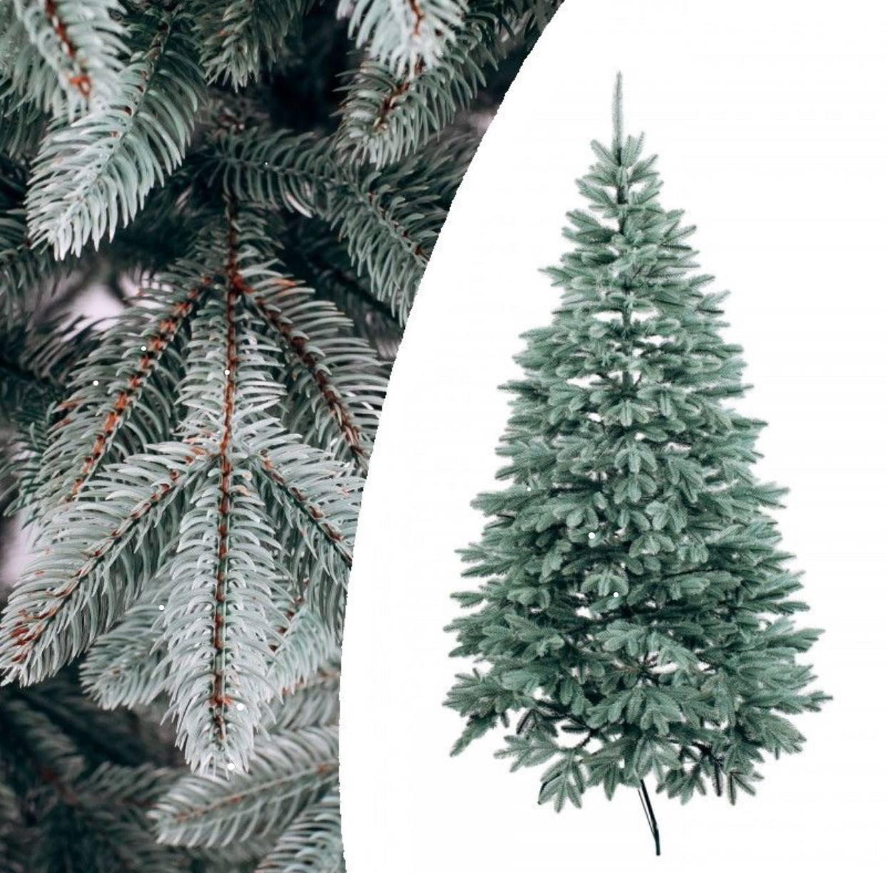 Штучна ялинка Бельгійська лита з металевою підставкою 1,50 м Блакитний (NYT15122) - фото 8