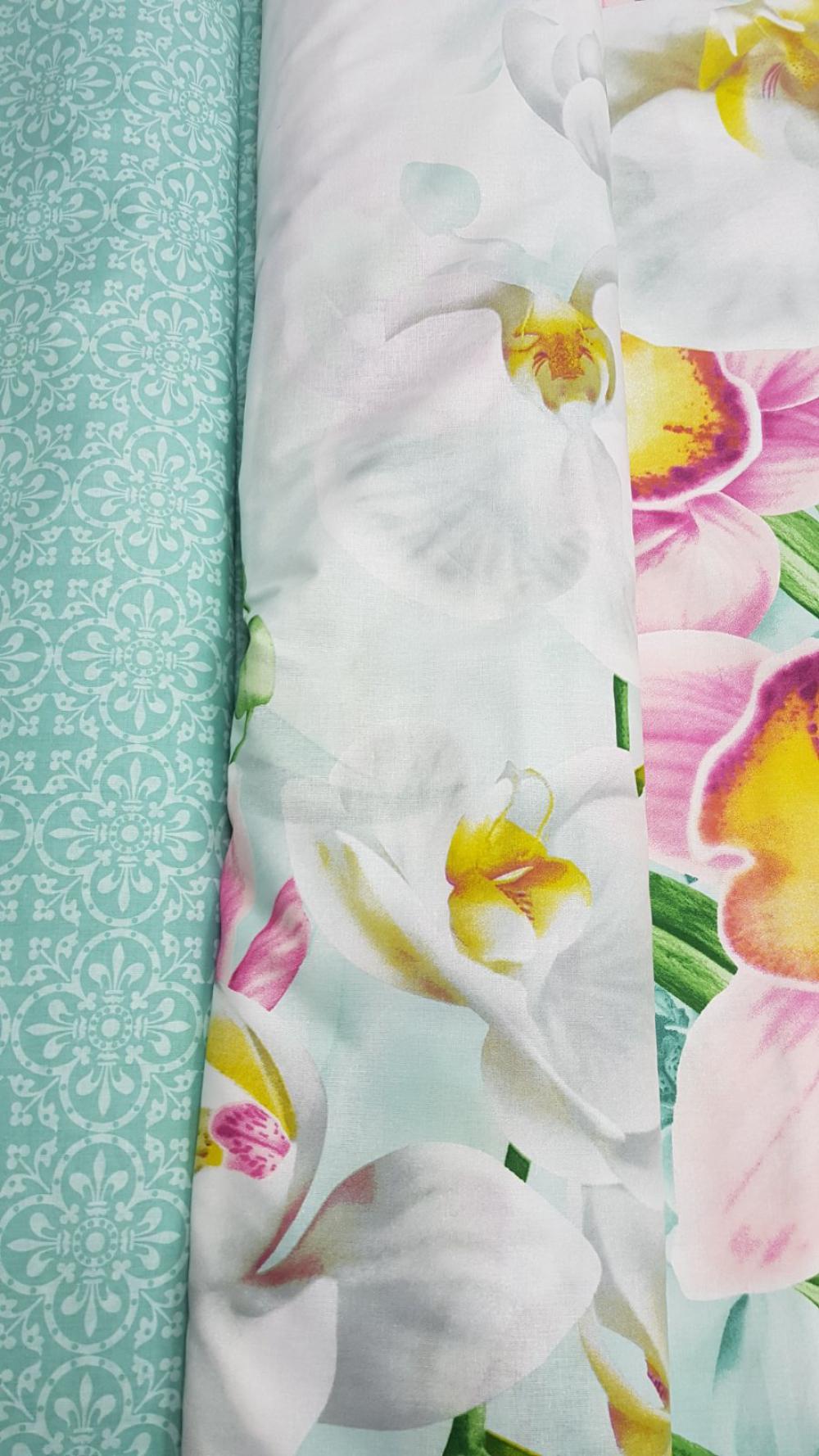 Комплект постельного белья Комфорт текстиль Перкаль Николь с простынью на резинке 145x215 см 50x70 см 2 шт. (КТ_pvu_3020_38_50x70) - фото 2