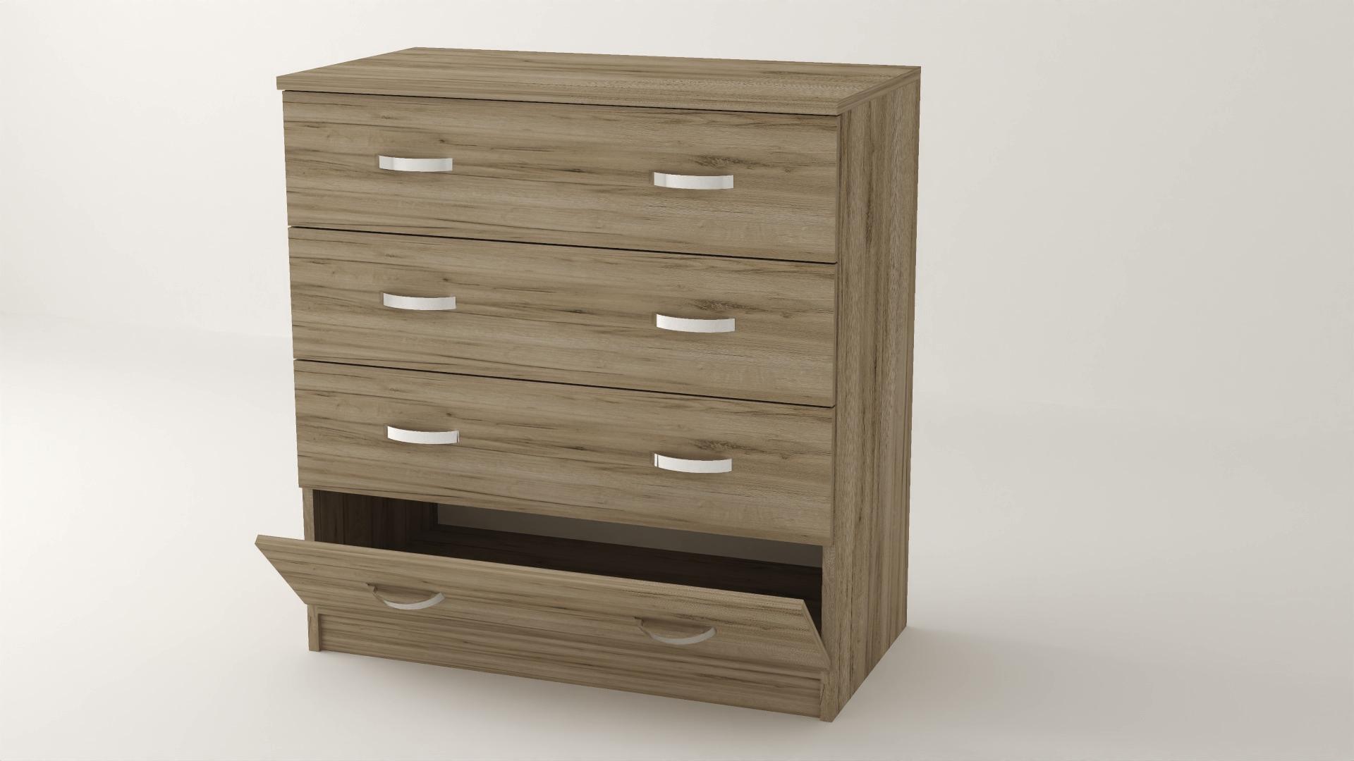 Комод Алекса ВК-20 90х45х90 см Дуб крафт серый (61013) - фото 1 Комод Алекса ВК-20 90х45х90 см Дуб крафт серый (61013) - фото 1