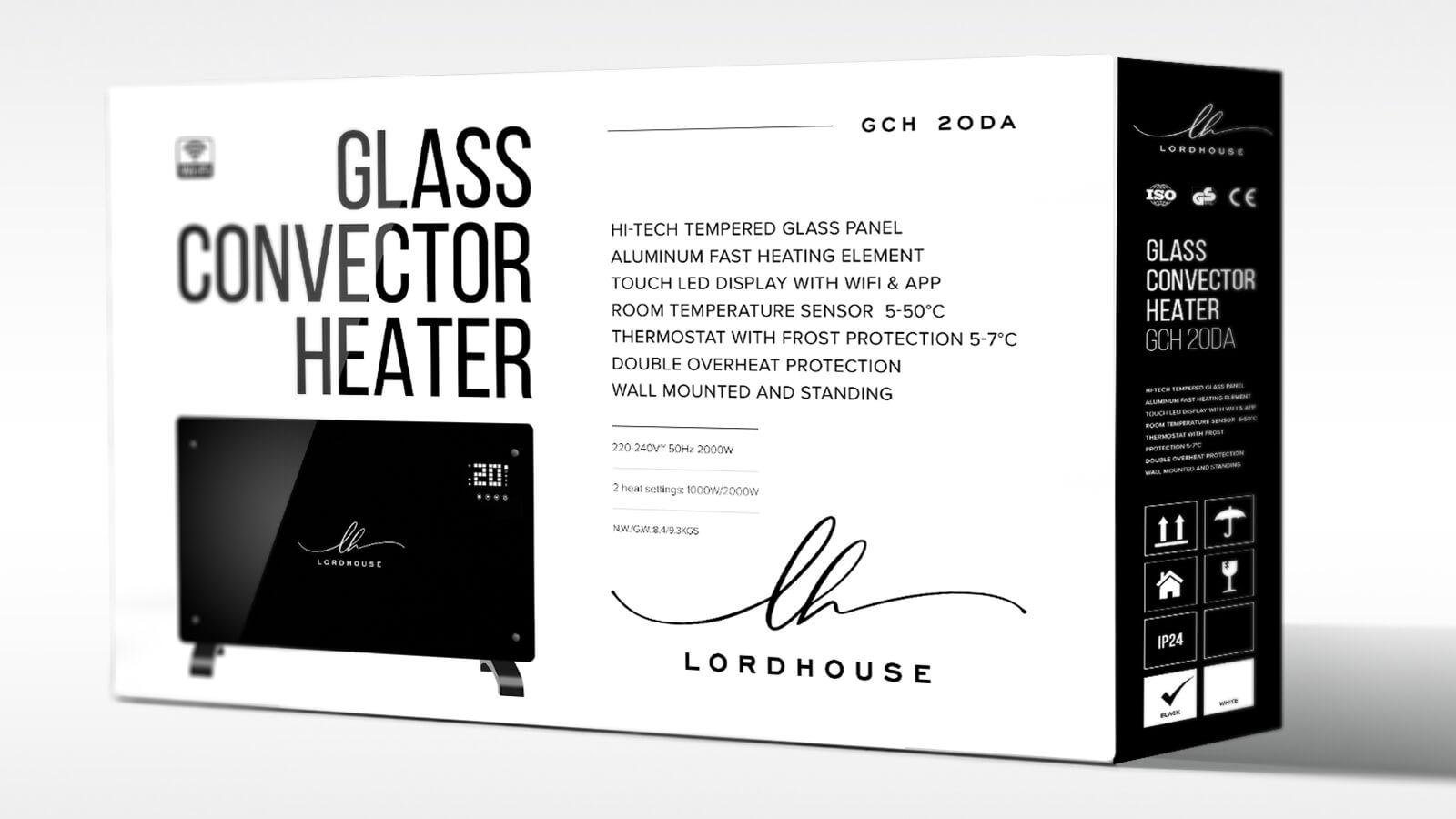 ᐉ  обогреватель Lordhouse 2в1 Heaters Wi-Fi 2000 W Black .