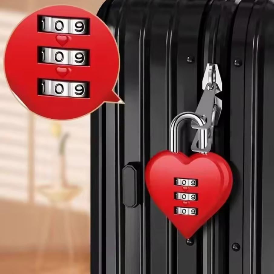 Замок кодовий ML011MRH у вигляді серця 3 цифри Red - фото 4 Замок кодовий ML011MRH у вигляді серця 3 цифри Red - фото 4