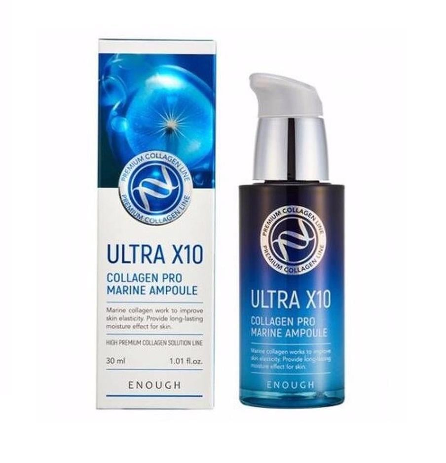 Зволожуюча ампульна сироватка з колагеном Ultra X10 Collagen Pro Marine Ampoule Enough 30 мл (8809438484992) Зволожуюча ампульна сироватка з колагеном Ultra X10 Collagen Pro Marine Ampoule Enough 30 мл (8809438484992)