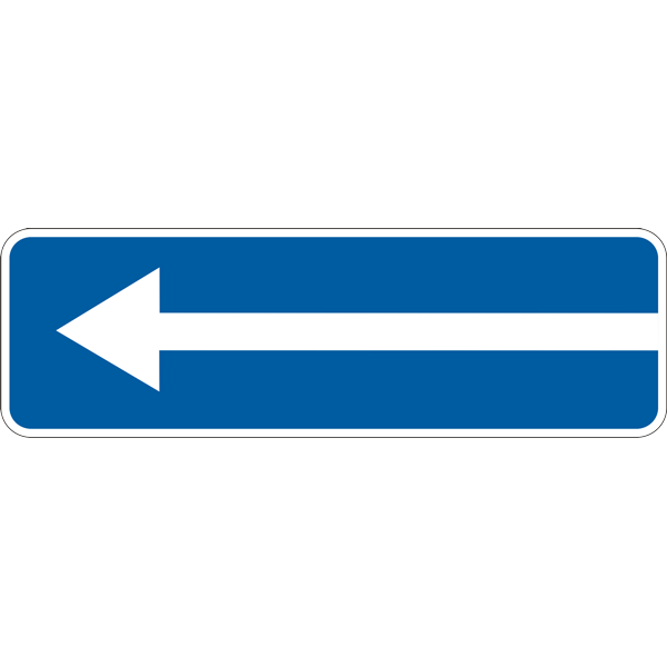 Дорожній знак прямокутний Фабрика знаків 5.7.2 350х1050 мм (504022-1)