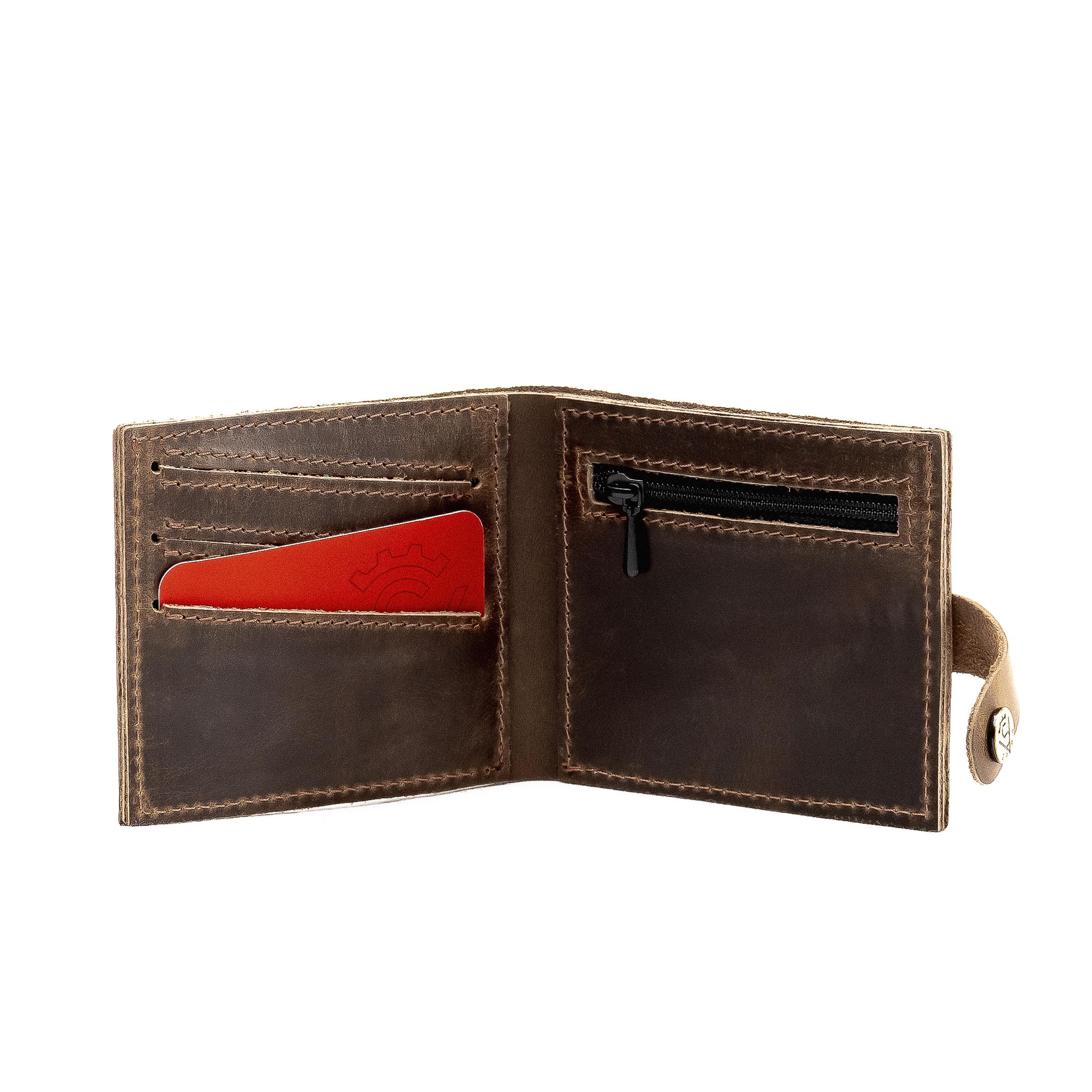 Портмоне мужское кожаное Vittorio Safino К3 Коричневый - фото 5
