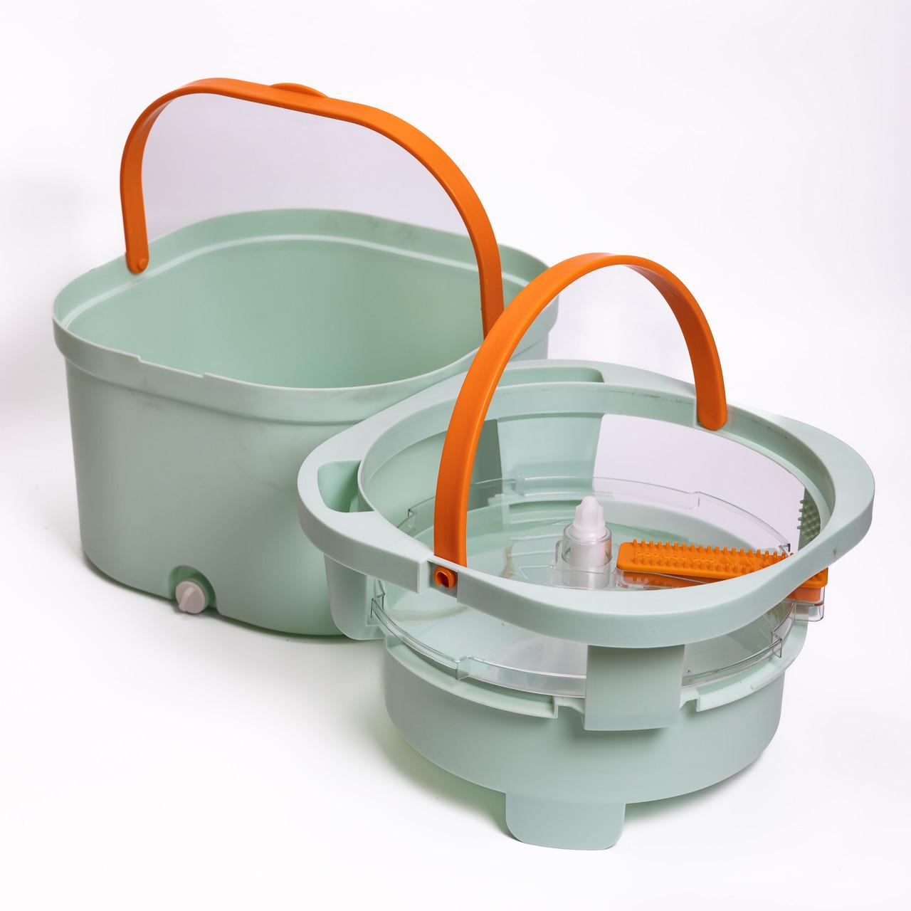 Набор для уборки швабра с отжимом и ведром HP-35015-46 Зеленый (A-035272) - фото 8