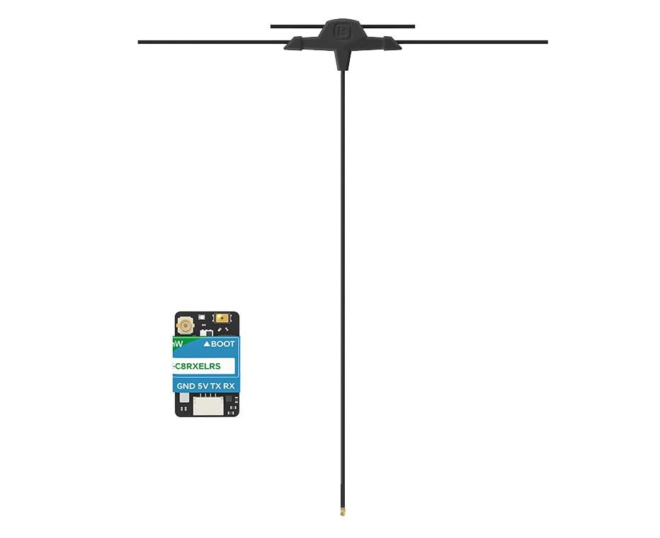 Приемник управления ELRS 915/2400MHz iFlight Dual Band 100mW LR1121+ESP32 C3 TCXO и T-антенна 220 мм (00-00028333)