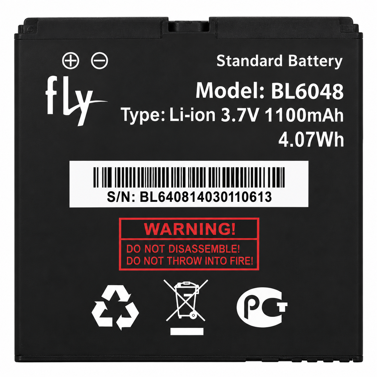 Аккумулятор BL6048 для Fly IQ239 1100 mAh (3511020)