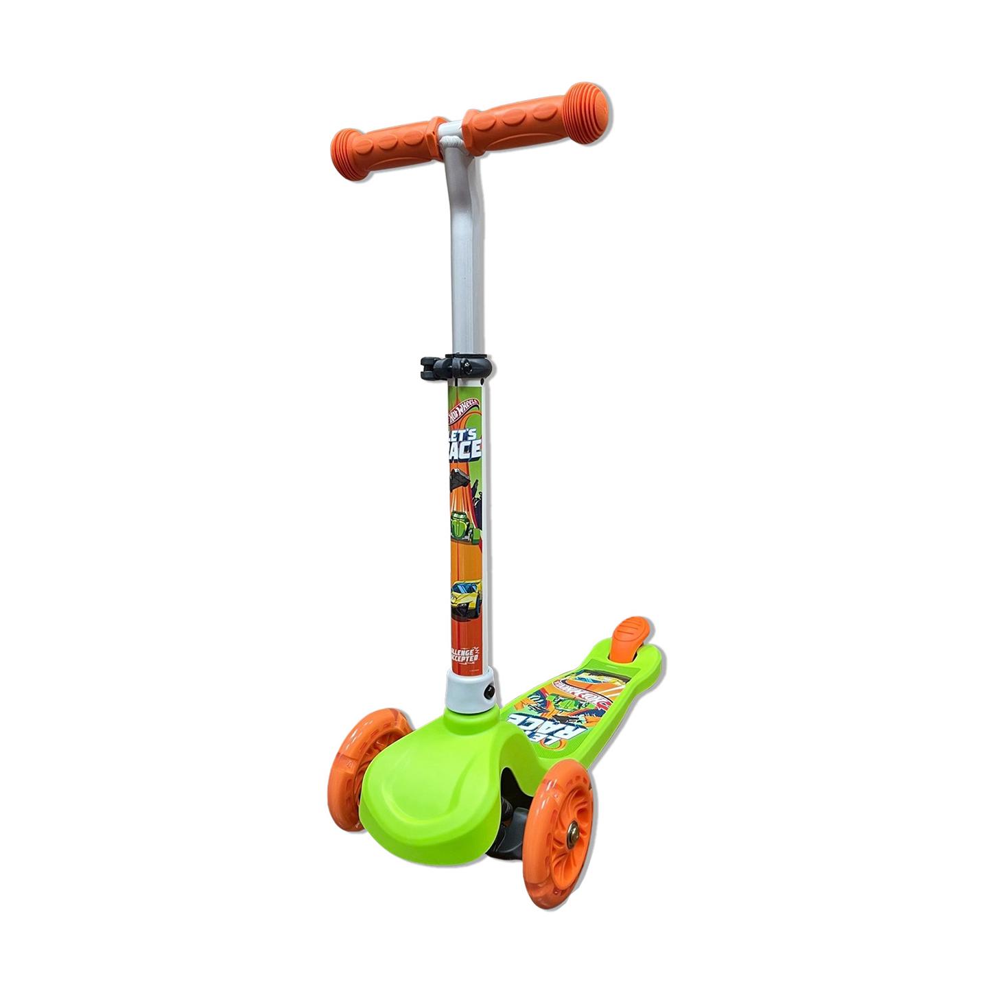 Самокат детский 3-х колесный Hot Wheels Bambi LS2115 колеса с подсветкой (31309)