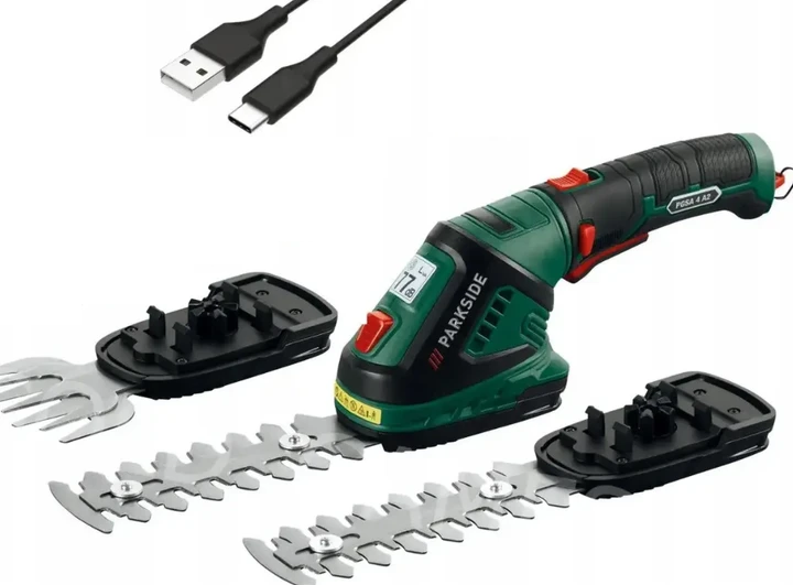 Кусторез аккумуляторный со сменными лезвиями (04181)