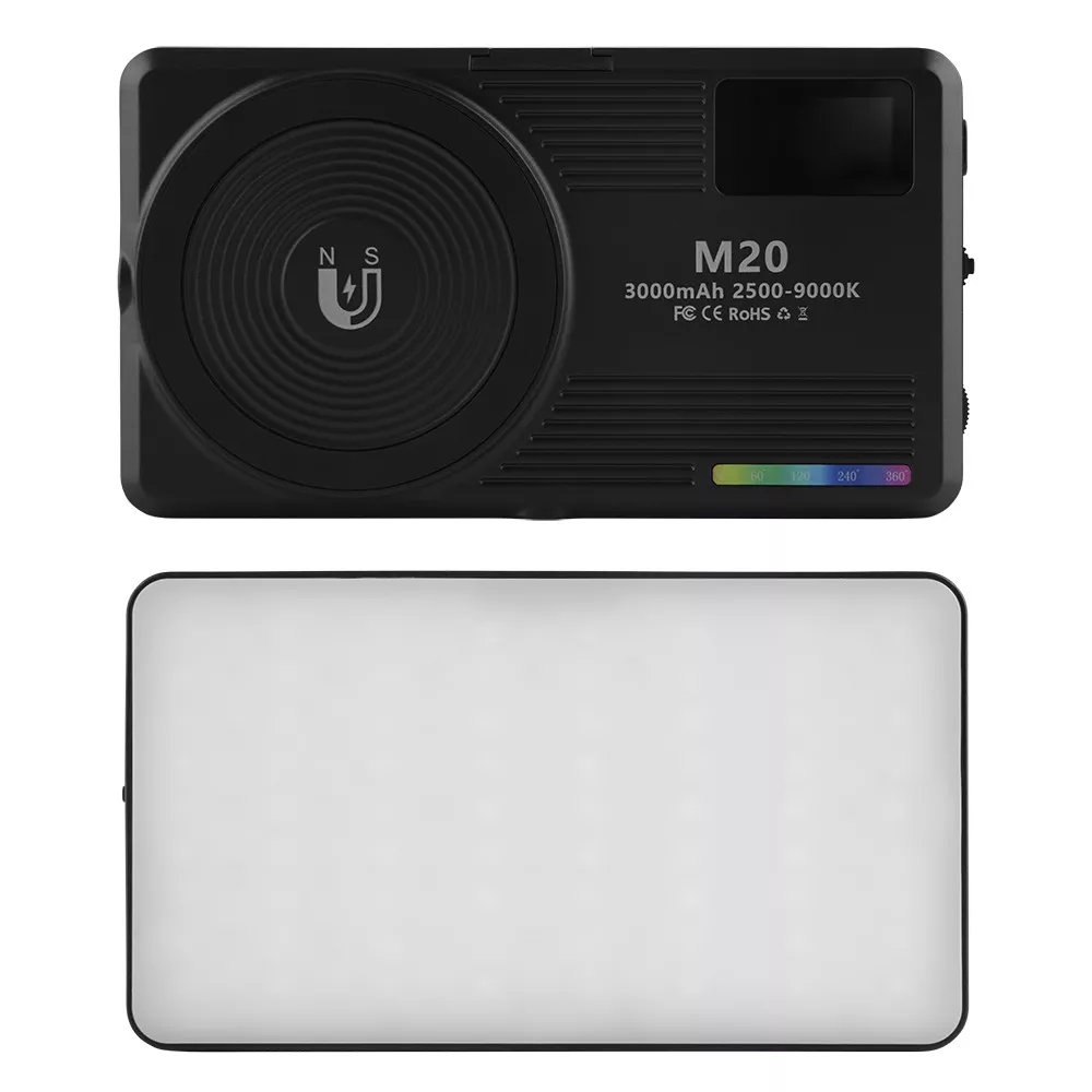 Свет накамерный M20 RGB 114 LED 22 эффекта 3000 mAh (782954) - фото 2