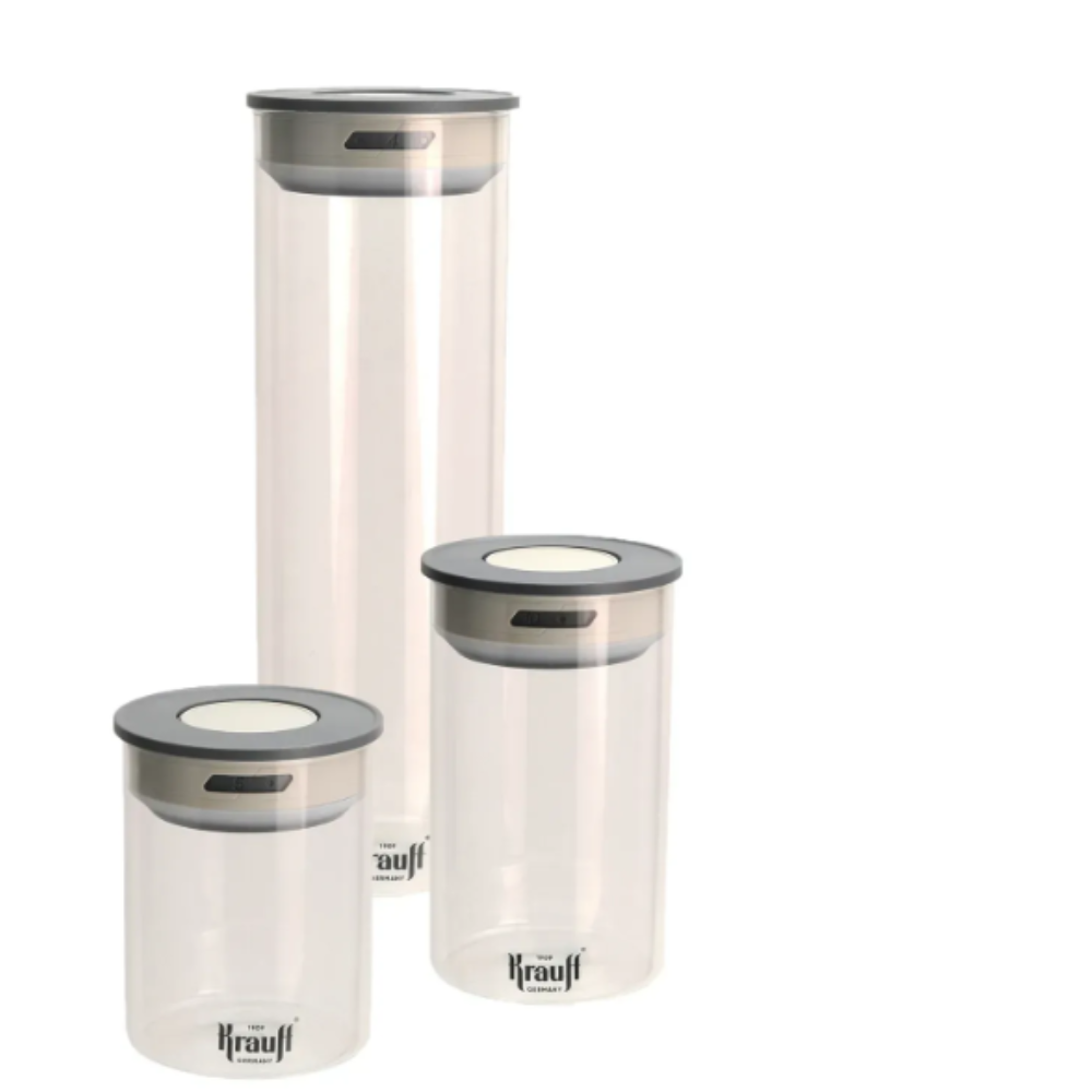 Набір контейнерів для зберігання Krauff з кришками з обробною дошкою Krauff (55-333-351) - фото 8 Набір контейнерів для зберігання Krauff з кришками з обробною дошкою Krauff (55-333-351) - фото 8