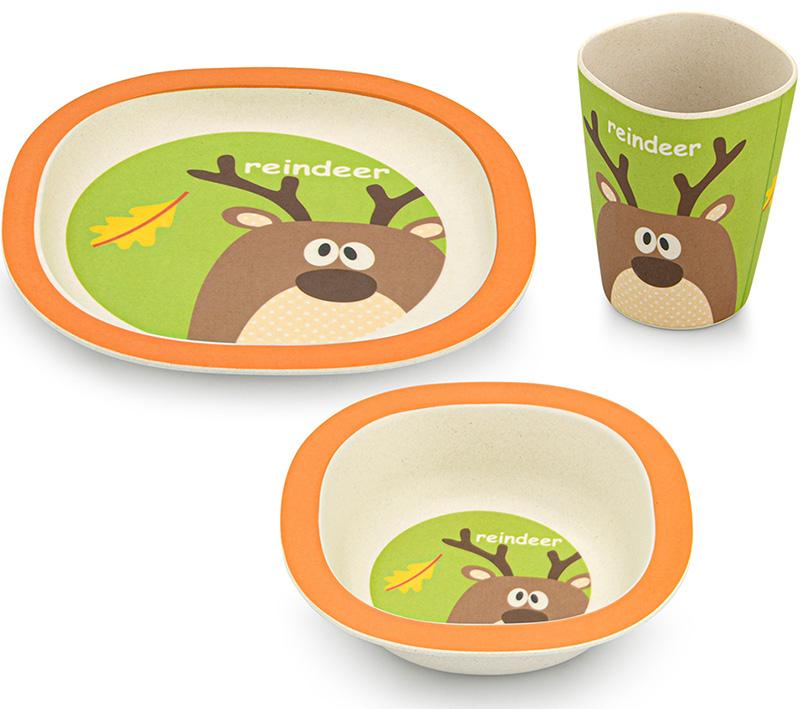 Набор детский Fissman Олененок 3 пр. бамбуковое волокно (FN-9492) - фото 4 Набор детский Fissman Олененок 3 пр. бамбуковое волокно (FN-9492) - фото 4