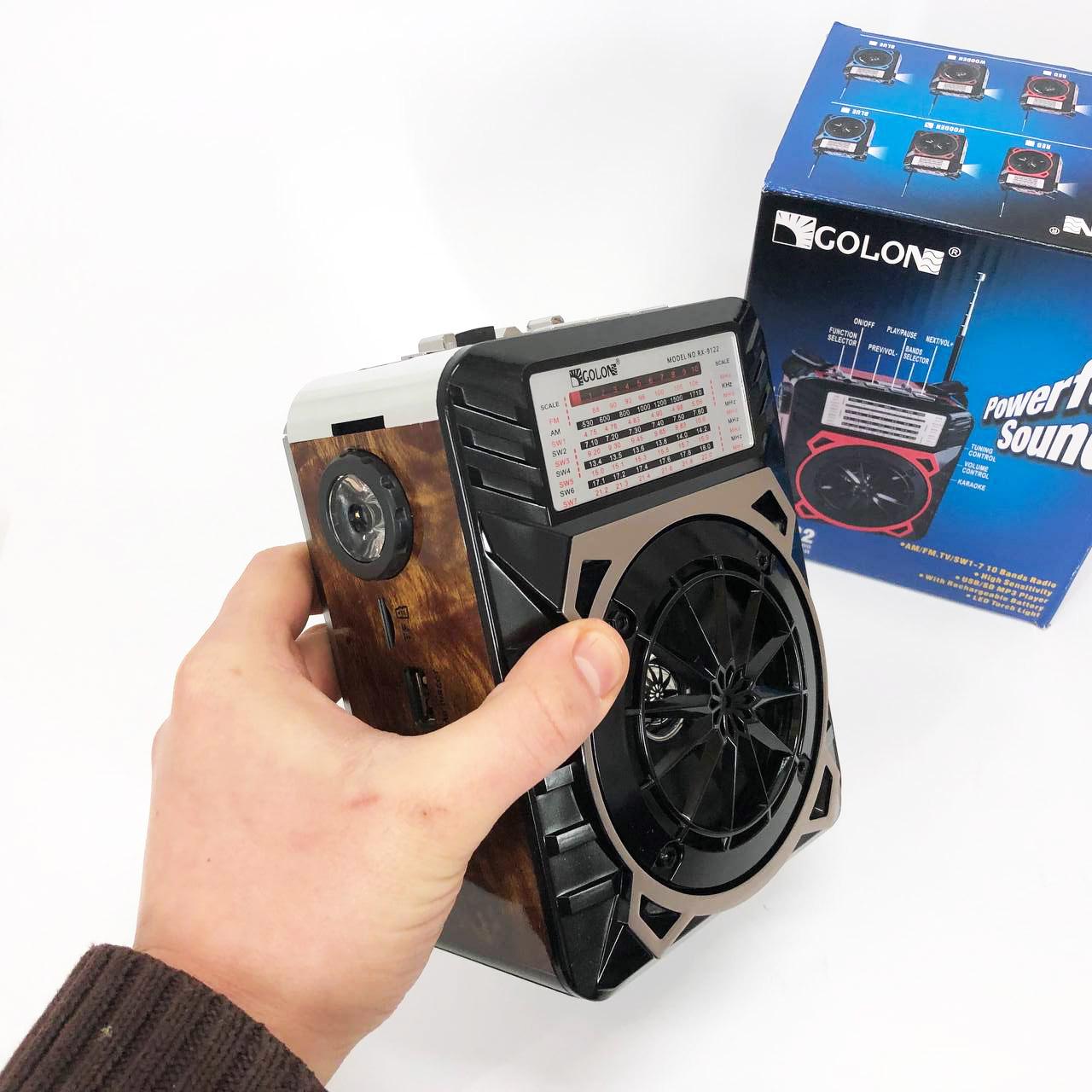 Радиоприемник GOLON RX-9122 с LED фонарем. - фото 8 Радиоприемник GOLON RX-9122 с LED фонарем. - фото 8