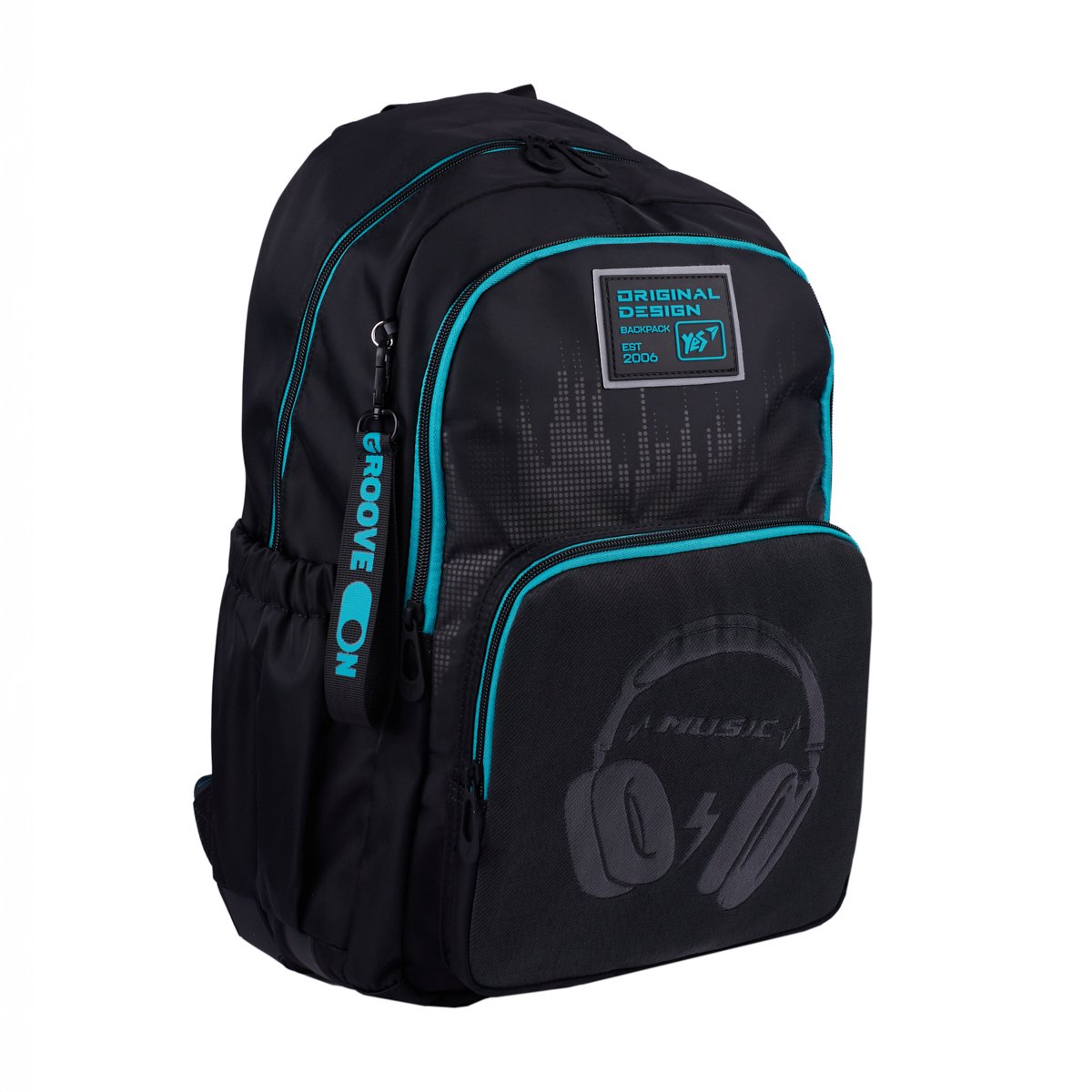 Рюкзак шкільний YES TS-47 Optic Headphones 45,5х31,5х15,5 см Різнокольоровий (550103)