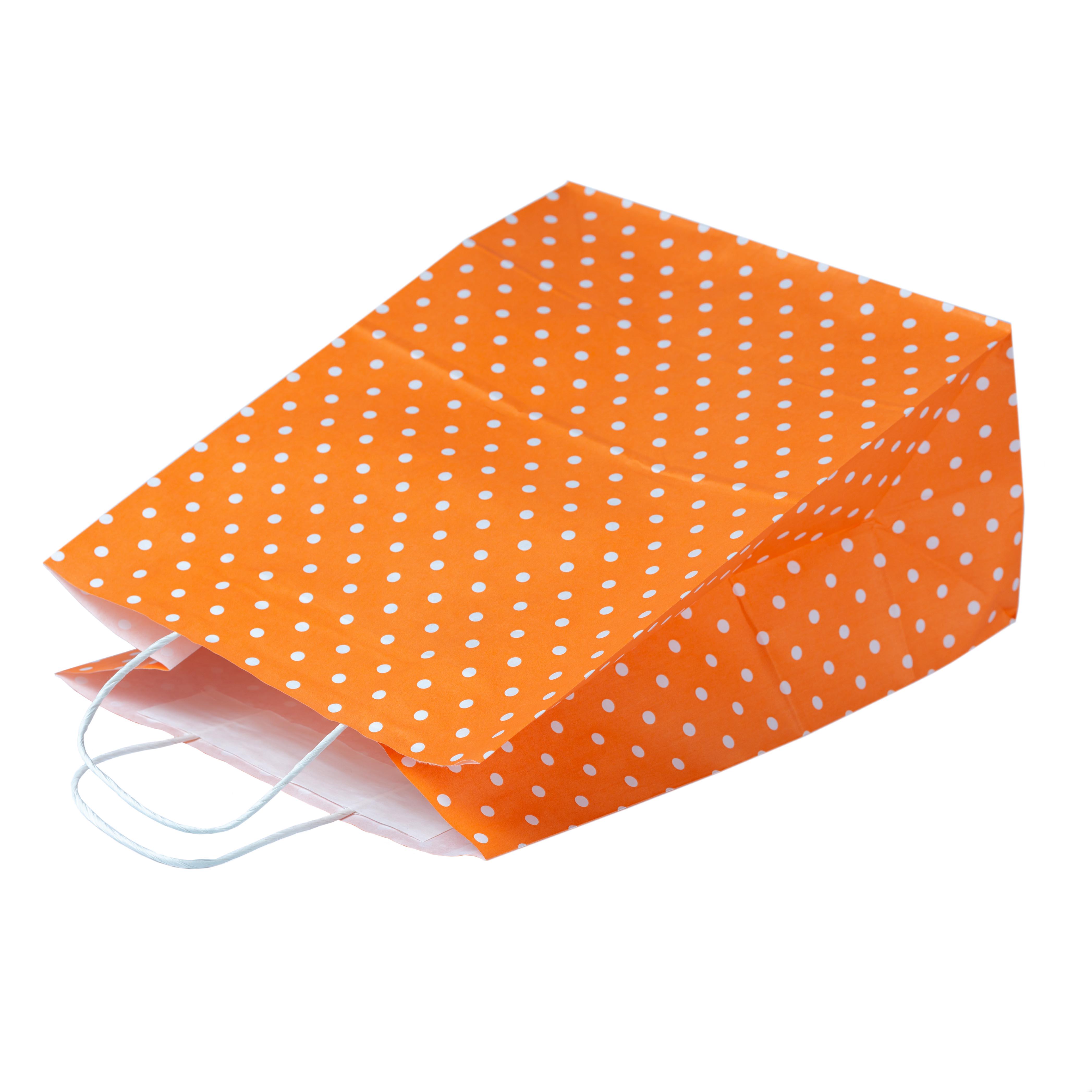 Бумажный пакет с кручеными ручками Eko-kraft 260х150х350 мм 30 шт. Оранжевый - фото 2 Бумажный пакет с кручеными ручками Eko-kraft 260х150х350 мм 30 шт. Оранжевый - фото 2