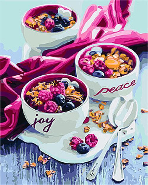 Картина за номерами Ідейка "Солодкий присмак ранку" 40х50 см (KHO5538)