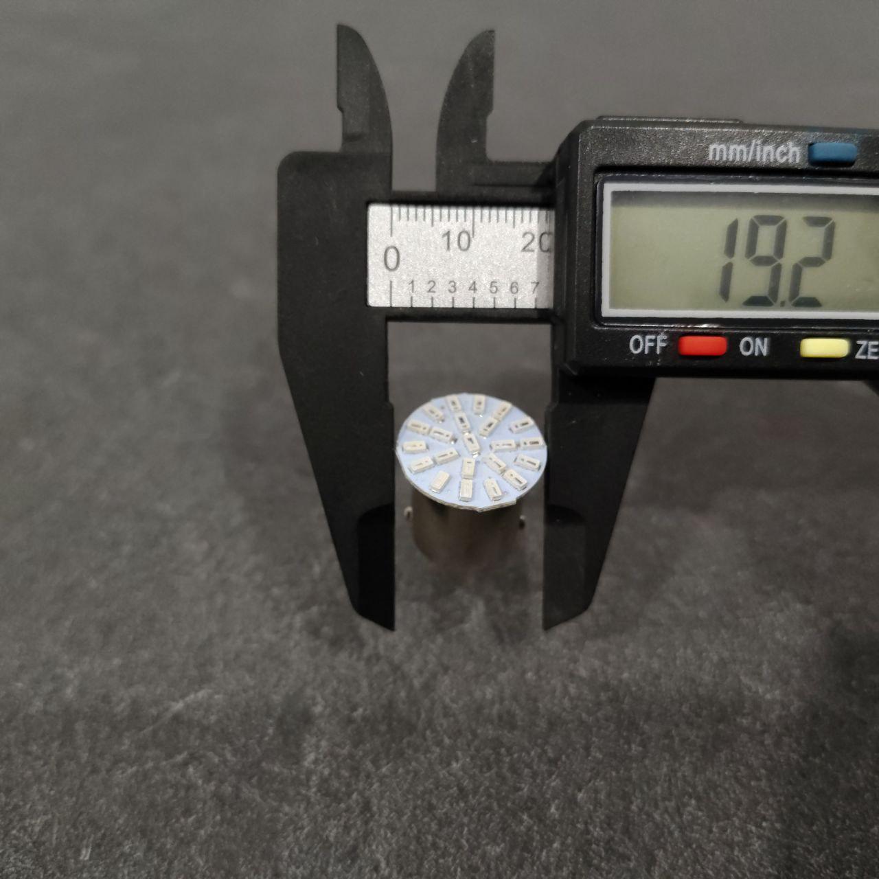 Автолампа Ba15s 1156 P21W 22SMD 12V LED Синий (538STORE3) - фото 2